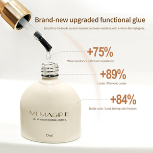 MIMAGPIE Hot Sale Base Coat Matte Top Coat Easy Soak Off UV Gel Polish Long Lasting Base and Top Coat Gel Nail Polish Wholesale - Product Image 3