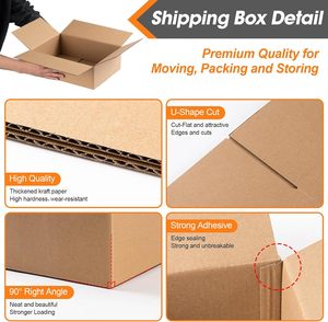 Recyclable Strong Cardboard Large Double Layer Wall <strong>Box</strong> Carton Emballage Customsized Moving Boxes for Clothing Packaging - Product Image 5