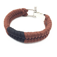 Bracelet en alliage brésilien avec ceinture ajustable, 1 pièce, accessoire de survie en queue de poisson, tissage, collection 550, vente en gros