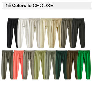 Toptan 400 gram ağır Unisex kalın Terry <span class=keywords><strong>Sweatpants</strong></span> yüksek kalite özel logo 100 pamuk <span class=keywords><strong>Sweatpants</strong></span> - Product Image 2