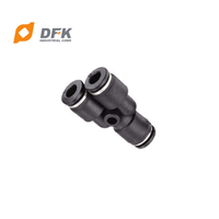 Raccords pneumatiques en plastique en forme de Y à connexion rapide DFK 3 voies EPY 6 avec résistance à la pression de 1,1 Mpa