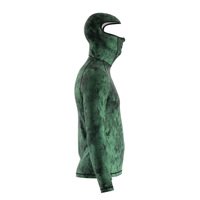 Maillot de bain à manches longues et capuche pour homme, protection faciale UPF 50+, sublimation, pour marques de surf