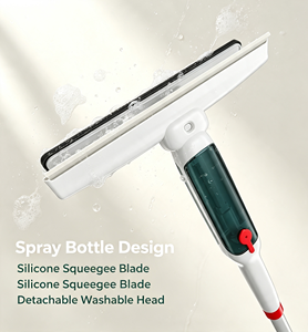Nettoyeur de vitres double face à longue portée, raclette jetable écologique en plastique pour usage domestique - Product Image 3