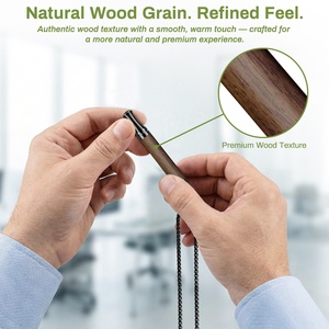 Collier en bois clair argenté pour l'aide au sevrage tabagique, avec cœurs d'aromathérapie à la menthe verte, bijou pendentif anti-anxiété et anti-stress - Product Image 5