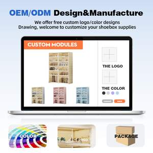 Scarpiera WANUO Personalizzabile a 9 Ripiani in Plastica, Mobiletto Portascarpe in Plastica Facile da Installare, <span class=keywords><strong>Organizer</strong></span> per Scarpe Pieghevole in un Unico Pezzo - Product Image 6