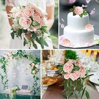 25 Pièces Roses Artificielles en Mousse Meilleures Ventes avec Tige pour Décoration de Gâteaux, Roses en Mousse de Soie en Gros
