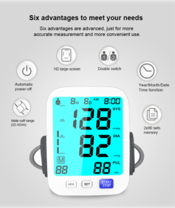 <span class=keywords><strong>Urion</strong></span>-monitor de presión arterial eléctrico U82Y, equipo médico con certificado Ce, Monitor de presión arterial, wifi - Product Image 4