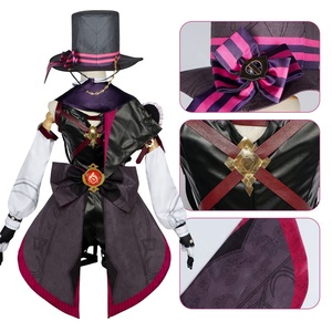 Alta calidad al por mayor Lyney disfraz uniforme tela Halloween fiesta <span class=keywords><strong>Genshin</strong></span> impacto Anime Cosplay disfraz para niñas - Product Image 5