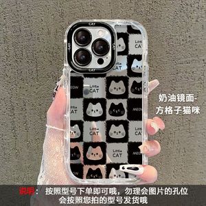 Coques de téléphone portable miroir <span class=keywords><strong>chat</strong></span> bon marché pour Iphone17 Air 16 15 Plus Pro Max 14 13 12 11 Couverture de protection arrière antichoc Logo personnalisé - Product Image 6