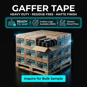 เทปผ้ากาเฟอร์สีดำ - เทปผ้าคุณภาพสูง กั<span class=keywords><strong>น</strong></span><span class=keywords><strong>น</strong></span>้ำ ทนทา<span class=keywords><strong>น</strong></span> เหมาะสำหรับงานอุตสาหกรรม งา<span class=keywords><strong>น</strong></span>สายไฟ งา<span class=keywords><strong>น</strong></span>เวที - Product Image 6