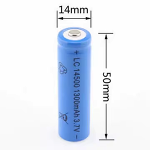 Batterie lithium-ion rechargeable de taille AA 14500 800mAh 600mAh 3.7V avec connecteur et fil pour lampe torche, vente en gros, directement de l'usine - Product Image 1