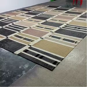 Meilleure qualité doux polyvalent moderne laine coton Dhurrie tapis Handloom Jacquard Design maison laine Jute plat tissage tapis ensembles - Product Image 4