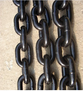 Chaîne de dragage marine en acier noir peint, à maillons soudés et sans maillons, grade U1 U2 U3, chaîne d'ancrage en zinc, chaîne à maillons ouverts, marine - Product Image 5