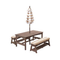 Ensemble table et chaises d'extérieur pour enfants, jardin, terrasse, cour, mobilier de jeu pour enfants, bureau et siège pour tout-petits