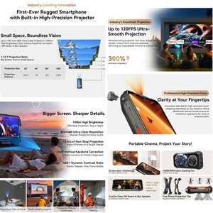 Téléphone robuste Blackview <span class=keywords><strong>XPLORE</strong></span> 2 avec fonction de projecteur 6.73 pouces 20000mAh batterie téléphone portable à vision nocturne - Product Image 4