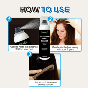 Champú Seco Natural en Aerosol de Marca Privada OEM <span class=keywords><strong>para</strong></span> Engrosar el Cabello, Texturizar, Dar Volumen y <span class=keywords><strong>Rizos</strong></span>, Champú Seco con Sal Marina en Aerosol - Product Image 2