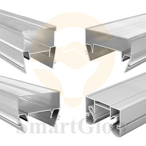 Tessuto elasticizzato profili in alluminio PVC Stretch soffitto pellicola accessori luci LED striscia di alluminio profilo della parete con copertura del PC - Product Image 1