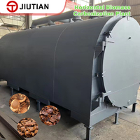 Fourneau de carbonisation horizontal à biomasse pour charbon de bois, économie d'énergie, sans fumée, pour sciure de bois