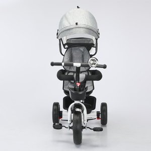 Encantador <span class=keywords><strong>Triciclo</strong></span> de bebé de acero rosa 2025 dosel con varilla de empuje Guía de Seguridad asiento giratorio para niños de 1 a 7 años hecho de plástico duradero - Product Image 6