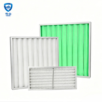 Filtre à air HVAC MERV8, cadre en carton, panneau plissé, préfiltre pour système de ventilation de climatisation