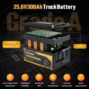Heavy Duty Truck <b>Battery</b> Bluetooth 25.6v 300ah Lithium <b>Battery</b> <b>24v</b> Lifepo4 <b>Battery</b> for Truck Parking Air Conditioner - Product Image 3