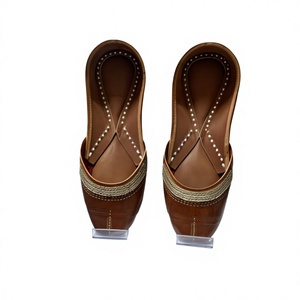 BS INTERNATIONAL Women's Genuine Leather Traditional Indian Walking Shoes Embroidery Slip-On Closure High Comfort Mixed Colors - Product Image 3