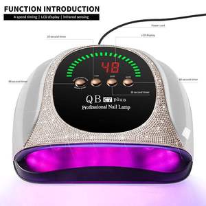 Sèche-ongles professionnel de salon à haute puissance 256 W, séchage rapide des deux mains, lampe à ongles électrique C7 UV LED pour le durcissement du vernis gel - Product Image 2