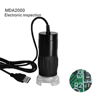 Microscope numérique portable USB 240X avec zoom, grande molette manuelle, double rail hélicoïdal, mise au point, inspection électronique de circuits imprimés 8K