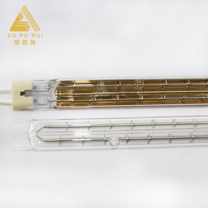 Công nghiệp trong suốt Chai thủy tinh màu vàng thổi máy hồng ngoại sợi carbon đèn bóng đèn <span class=keywords><strong>halogen</strong></span> 500W-3000W để sấy khô - Product Image 2