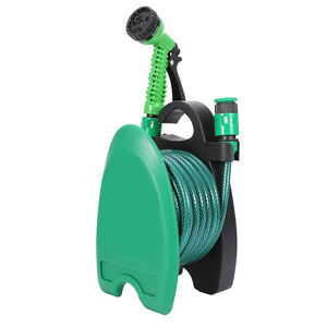 Taşınabilir hortum makarası, bahçe teleskopik su boru rafı, yerden tasarruf sağlayan sulama depolama için kompakt bahçe hortumu makara sepeti - Product Image 3