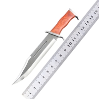 Couteau de survie RAM BO3, couteau tactique robuste en acier inoxydable pour l'extérieur, avec étui en cuir, OEM pour le camping et l'aventure