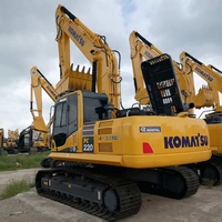 Excavadora Hidráulica Usada Komatsu PC220 de 22 Toneladas, Excavadora Mediana Komatsu PC220, Bomba de Caja de Cambios, Rodamiento, Precio Más Bajo, Barato