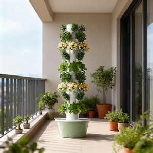 <span class=keywords><strong>Tour</strong></span> <span class=keywords><strong>de</strong></span> culture verticale pour l'intérieur et l'extérieur, pour <span class=keywords><strong>jardin</strong></span> potager, système d'aéroponie avec éclairage, système d'hydroponie - Product Image 3