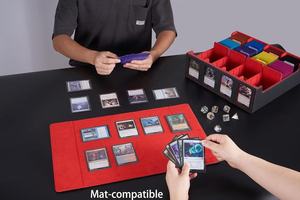   กล่องเก็บการ์ดหนัง PU ขนาดใหญ่ 4 ช่อง ใส่การ์ดได้ 3000 ใบ สำหรับเกมยูกิโอ CCG TCG เกมกระดาน เกมครอบครัว พกพาสะดวก - Product Image 6