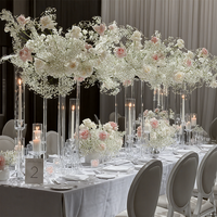 Cadre carré détachable en acrylique transparent de style martien pour décoration de table de mariage, scène florale, fenêtre, fêtes, événements, transfrontalier