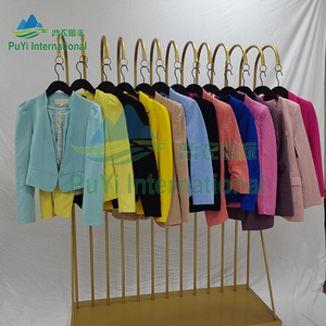 Blazer de mujer Ropa usada Pacas Vip Pacas Ropa 45kg <span class=keywords><strong>Vestido</strong></span> Premium Tela usada Blazers <span class=keywords><strong>Rosa</strong></span> Blazer para damas Mujeres - Product Image 3