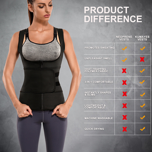 <span class=keywords><strong>Debardeur</strong></span> Minceur Femmes 5 Fois Transpiration Perte de Poids Corps Shaper Sauna Gilet Ventre Brûleur de Graisse Polyester Sauna Suit - Product Image 2