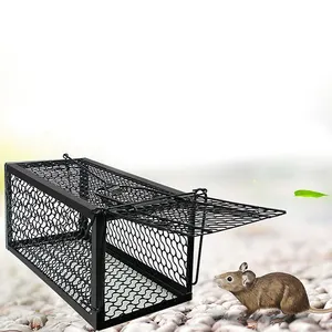 Perangkap Tikus Pintar Mengunci Sendiri, Jaring Besi Kuat Aman Jaring Penangkap Mouse Logam Dapat Digunakan Kembali Manusiawi Dalam Ruangan Luar Ruangan Perangkap Tikus Kandang Tikus