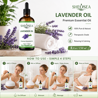 Huile Essentielle de Lavande Pure 30ml Qualité Thérapeutique pour Diffuseur, Sommeil, Soins de la Peau, Aromathérapie, Massage et Fabrication de Savon DIY
