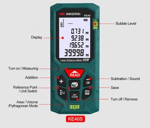 INKERSI nouveau télémètre laser télémètre chaud 120m télémètre laser numérique ruban à mesurer outil mètre ruban à mesurer