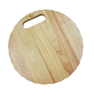 Rubberwood Cutting Board Round 30.5 Cm For Kitchen Vegetables Fruits Chopping <b>Block</b> - Product Image 2