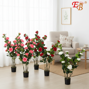 33.5พืชดอกคาเมลเลีย \ "6ชิ้น/ชุดพืชพรรณเทียม - Product Image 5
