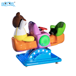 Machine de jeu en fibre de verre à jetons Arcade Kiddie Ride Little Bear Seesaw Video Game - Product Image 1