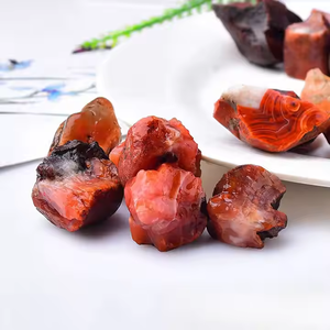 Agate de minerai brut irrégulière de <span class=keywords><strong>cornaline</strong></span> naturelle non polie pour l'artisanat en cristal artisanal de Rolling Stones - Product Image 3