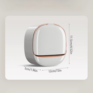 Boîte à Savon <span class=keywords><strong>Murale</strong></span> Sans Perçage en Plastique, Support de Savon pour Mur de Salle de Bain - Product Image 5