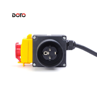 Interrupteur électromagnétique étanche KOA7 16A 250V IP54 avec protection contre les sous-tensions et arrêt d'urgence pour fendeuse de bois