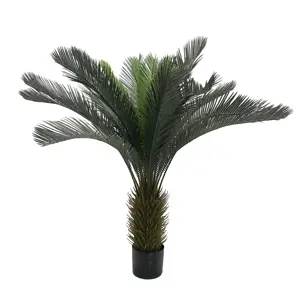 100cm Fábrica Artificial Sago Cycas Artificial Cycas Palmera Planta Artificial para Decoración Interior