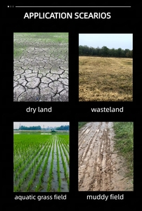 Herse à disques remorquée pour le tournage du sol Tuer les <span class=keywords><strong>chaumes</strong></span> Broyage <span class=keywords><strong>des</strong></span> terres incultes Labour Dry Paddy Field Rotary Tilling Ridging - Product Image 3