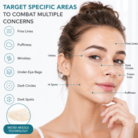 Patch anti-taches à micro-aiguilles de niacinamide, marque privée, végétalien, à l'huile de Cica et de théier, pour les imperfections profondes et les taches brunes