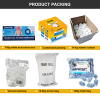 Boules de fibres filtrantes en polyester de qualité industrielle, résistantes aux acides, pureté 100 %, 300g, 500g, 700g, pour piscines, alternative aux produits chimiques